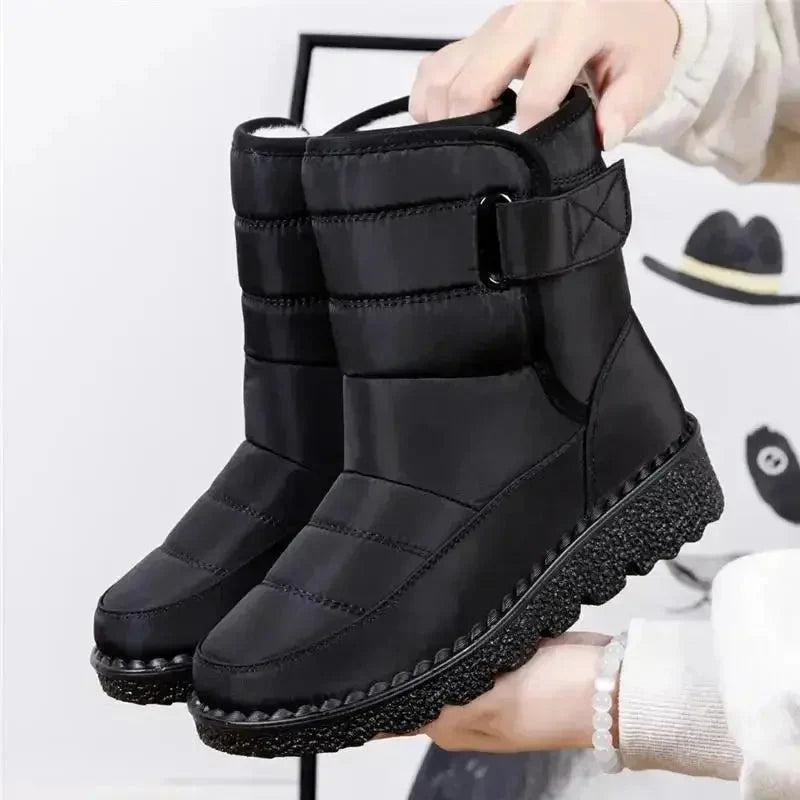 Women's Black Ankle Boots | Quilted, Waterproof, Cushioned Comfort 2