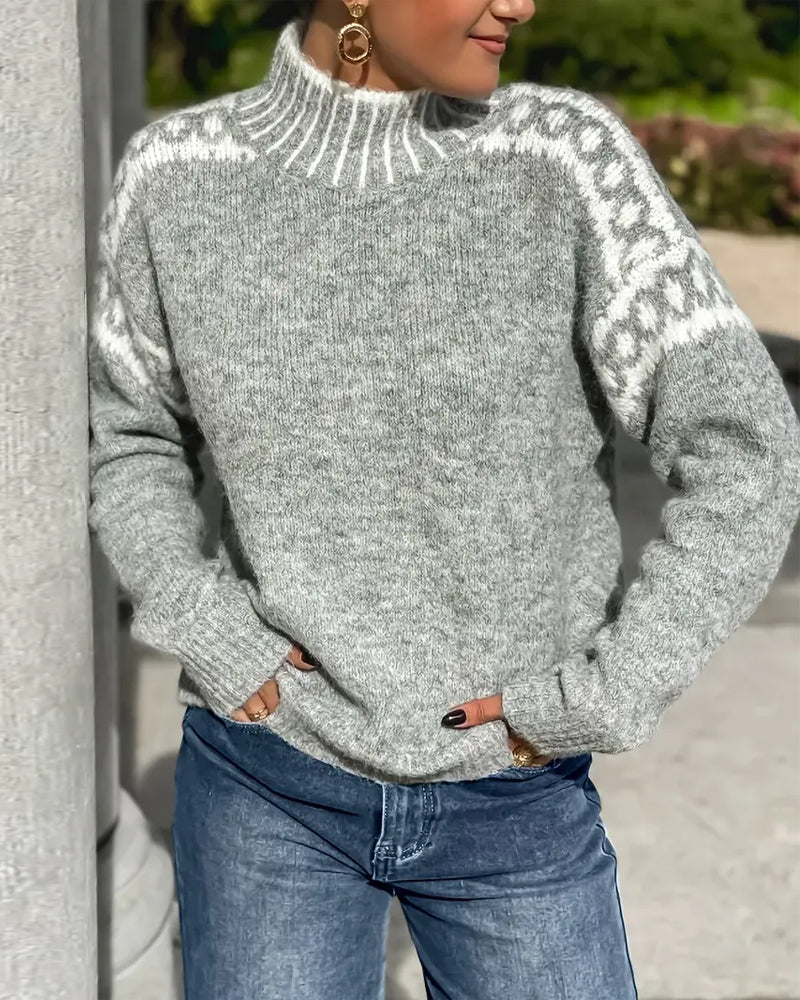 Women's Christmas Jumper | Fair Isle Pattern, Relaxed Fit, Crew Neck 0