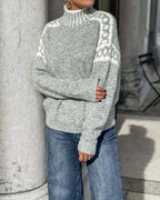 Women's Christmas Jumper | Fair Isle Pattern, Relaxed Fit, Crew Neck 4