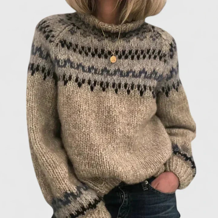 Women's Christmas Jumper | Nordic-Inspired Knit, Soft Breathable Fabric 1