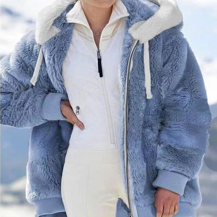 Women's Fitted Jacket | Protective Hood, Side Pockets, Cozy Winter Wear 11