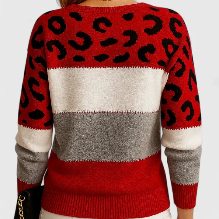 Women's Jumper | Leopard Print, Relaxed Fit, Lightweight Comfort 4