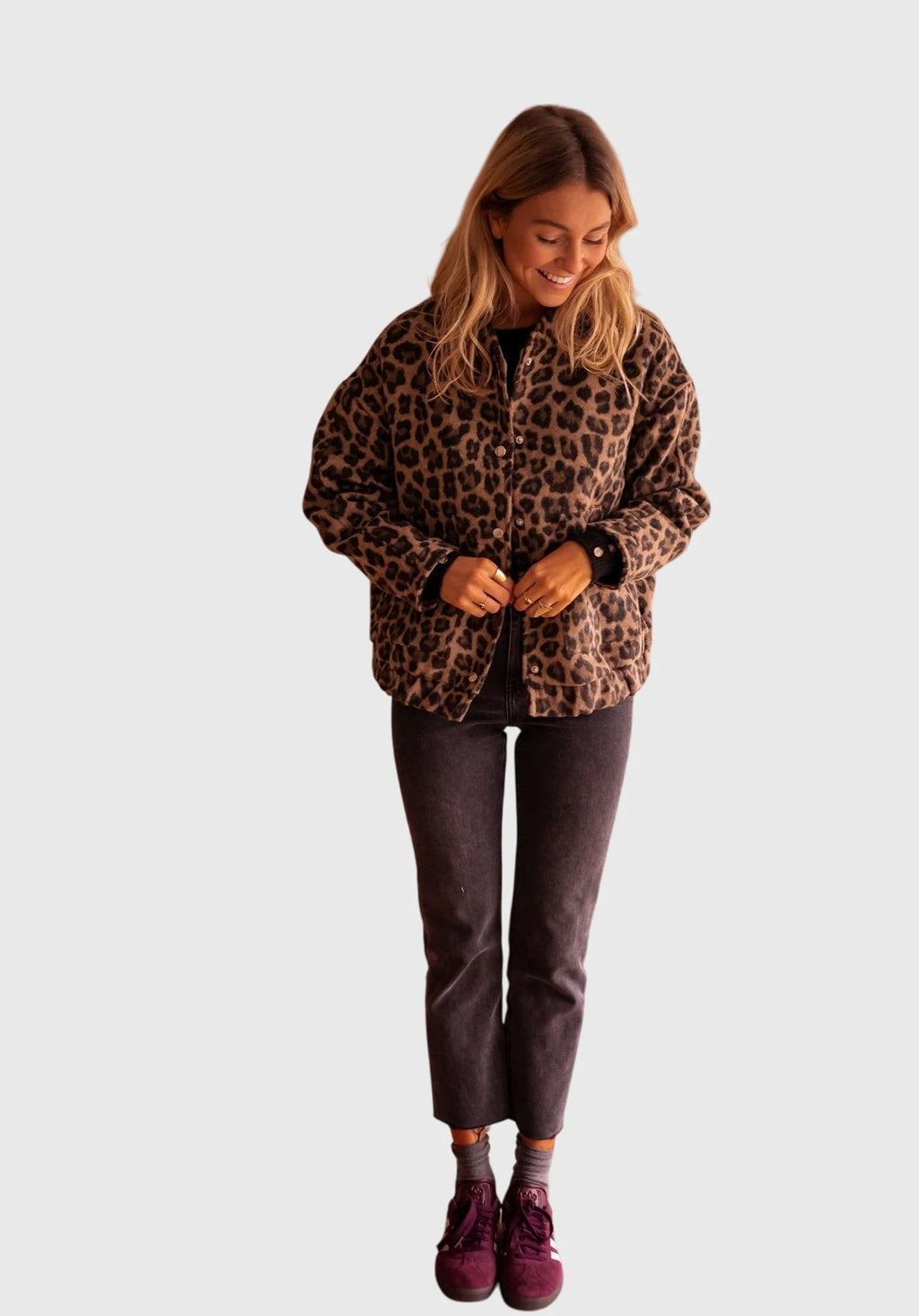 Women's Leopard Print Jacket | Lightweight, Tailored Fit, Year-Round Style 6