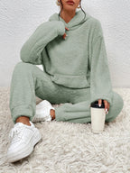 Women's Loungewear Set | Soft Fleece Hoodie and Joggers, Relaxed Fit Matching Lounge Set 1