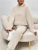 Women's Loungewear Set | Soft Fleece Hoodie and Joggers, Relaxed Fit Matching Lounge Set 2