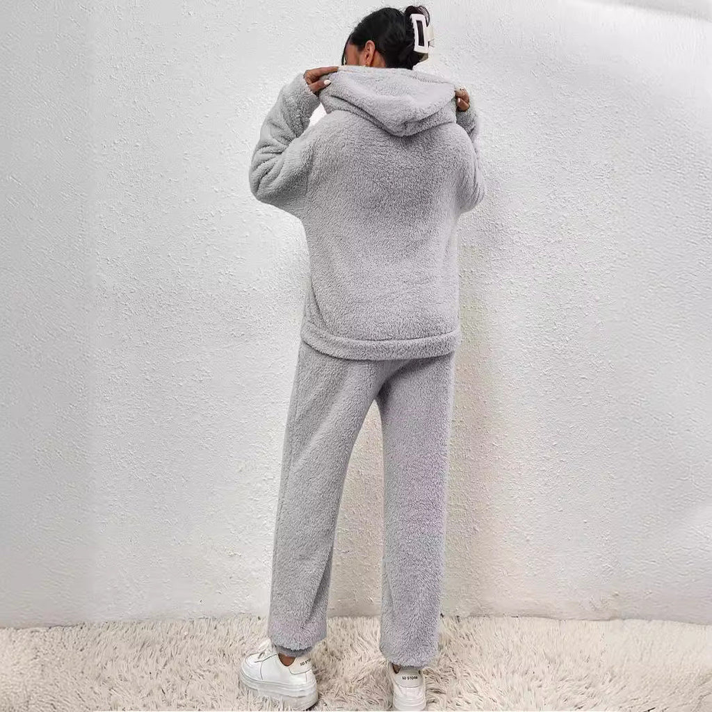 Women's Loungewear Set | Soft Fleece Hoodie and Joggers, Relaxed Fit Matching Lounge Set 7