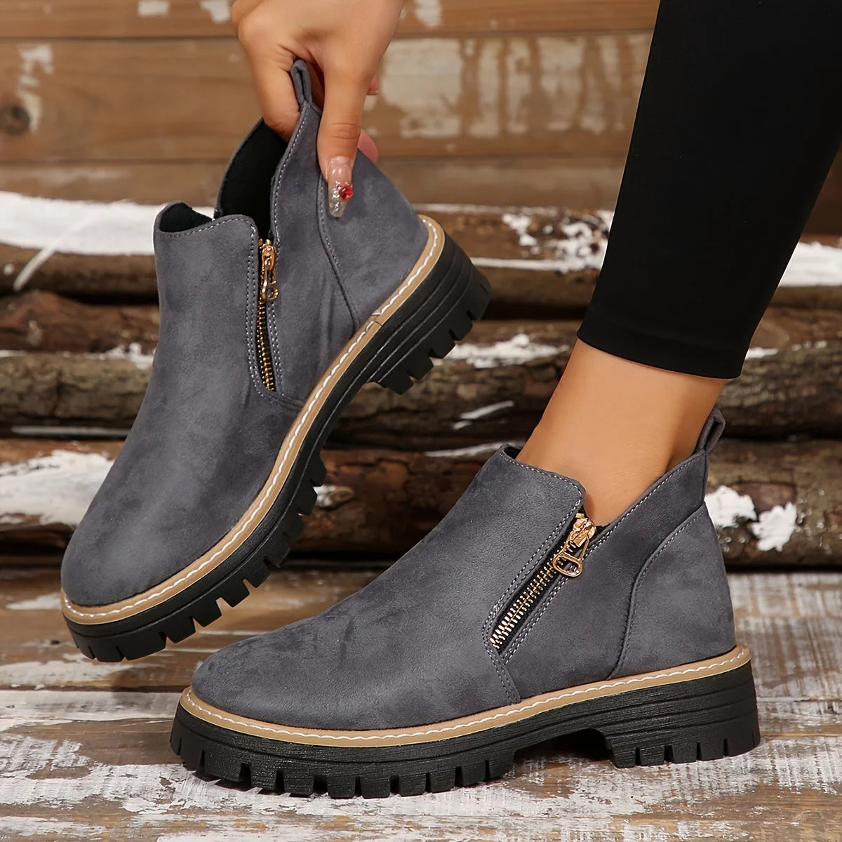 Women's Orthopaedic Boots | Arch Support, Slip-Resistant, Side Zipper 7