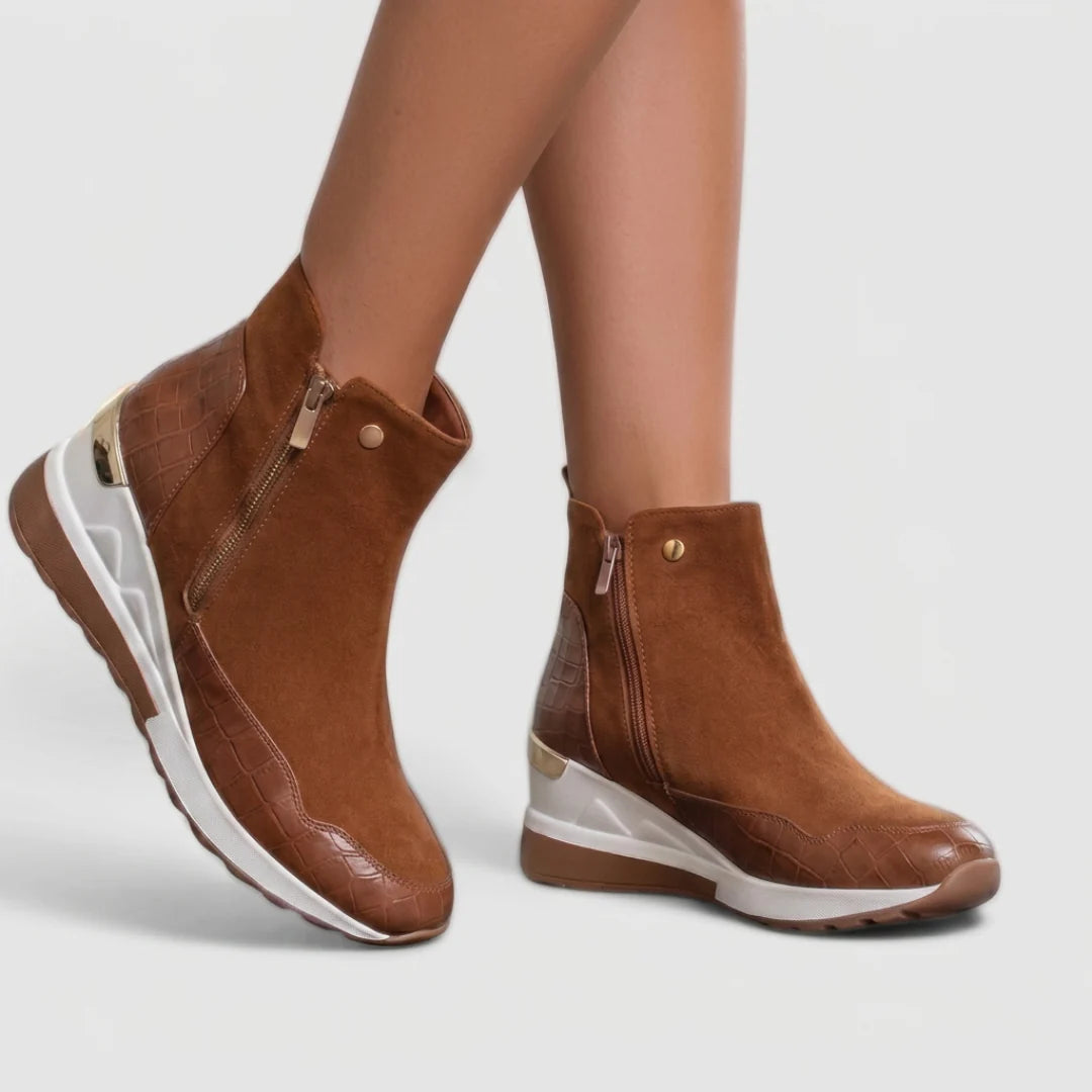 Women's Orthopaedic Boots | Lightweight Wedge, Suede Upper, Non-Slip Sole 3