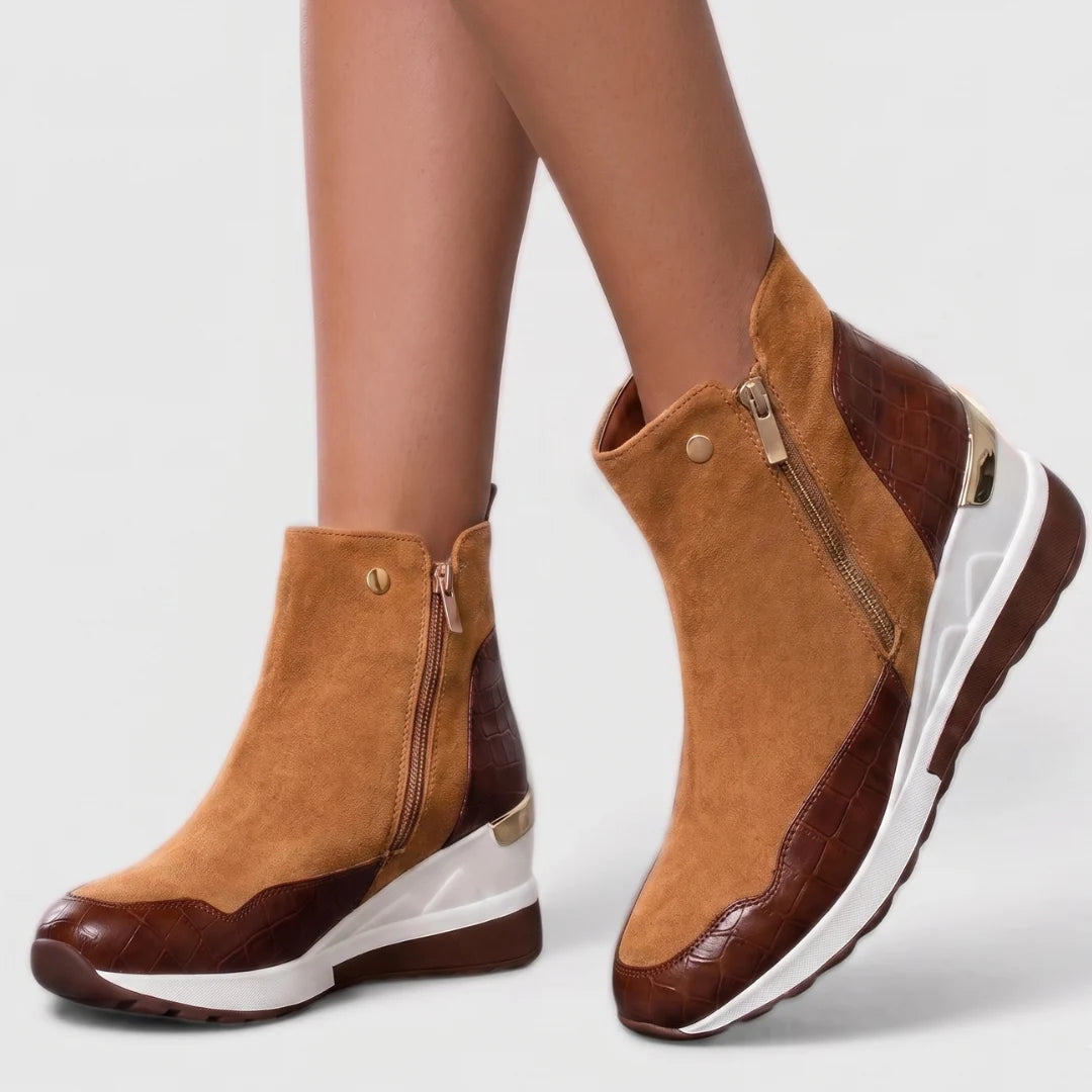 Women's Orthopaedic Boots | Lightweight Wedge, Suede Upper, Non-Slip Sole 4
