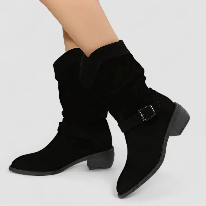 Women's Orthopaedic Boots | Supportive Design, Suede-Inspired, Slouchy Fit 6