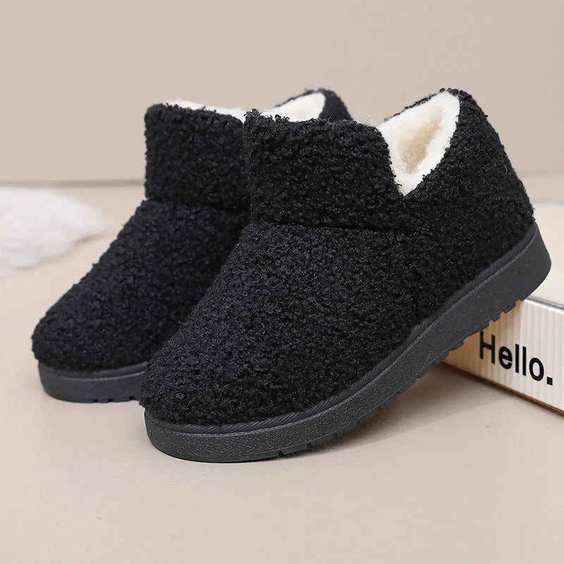 Women's Slipper Boots | Fleece Lined, Ankle Height, Non-Slip Sole 0