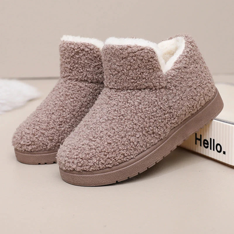 Women's Slipper Boots | Fleece Lined, Ankle Height, Non-Slip Sole 1