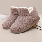 Women's Slipper Boots | Fleece Lined, Ankle Height, Non-Slip Sole 1