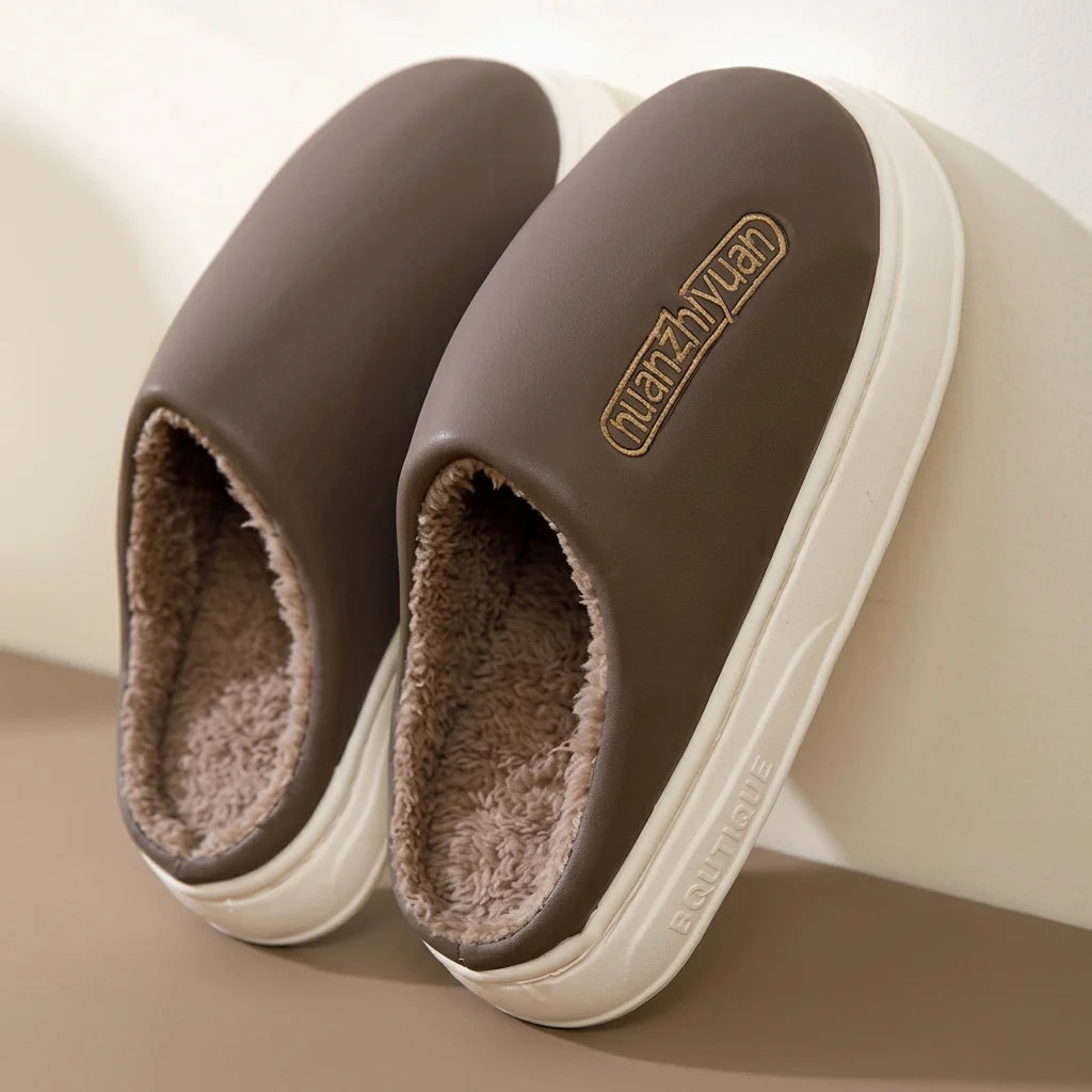 Women's Slippers | Plush Closed-Toe Clog with Thick Sole 1