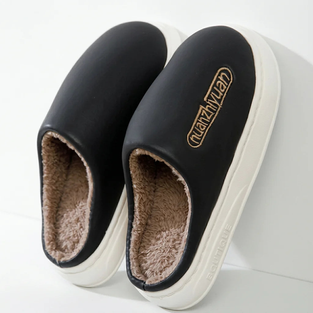 Women's Slippers | Plush Closed-Toe Clog with Thick Sole 2
