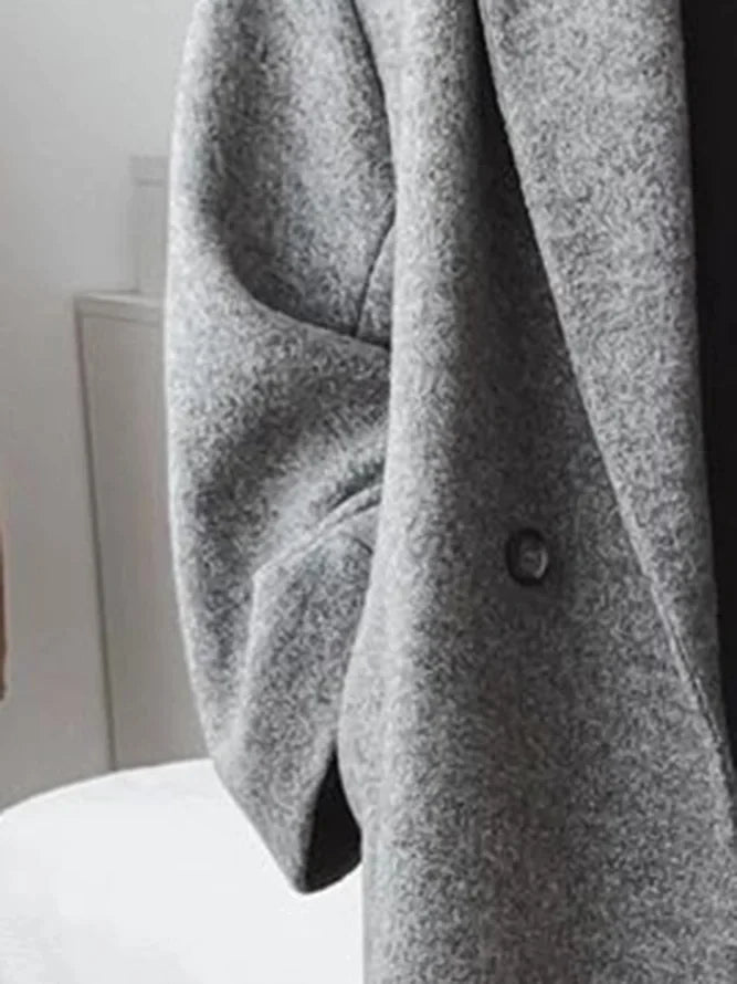 Women's Tailored Overcoat | Long Cotton Blend, Classic Fit for Winter 2