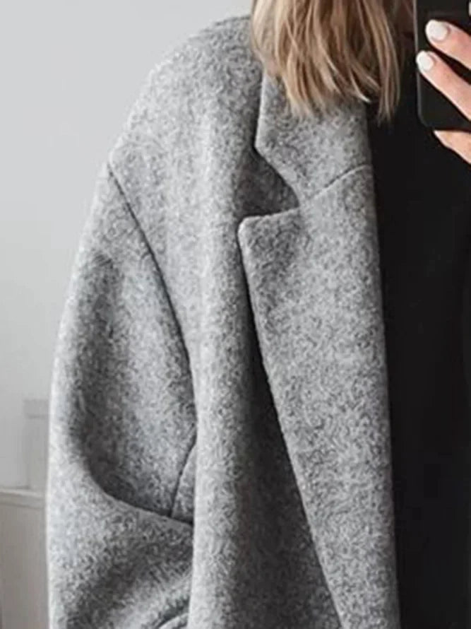 Women's Tailored Overcoat | Long Cotton Blend, Classic Fit for Winter 3