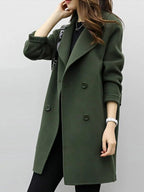 Women's Trench Coat | Elegant Longline, Double-Breasted Design 1