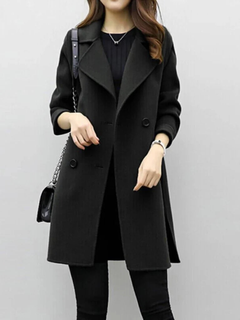 Women's Trench Coat | Elegant Longline, Double-Breasted Design 6