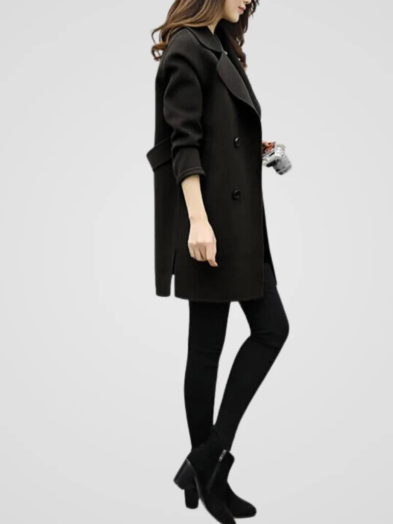 Women's Trench Coat | Elegant Longline, Double-Breasted Design 7