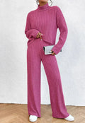 Women's Two Piece Set | Stretchy Pants and Sweater for Fall and Winter 0