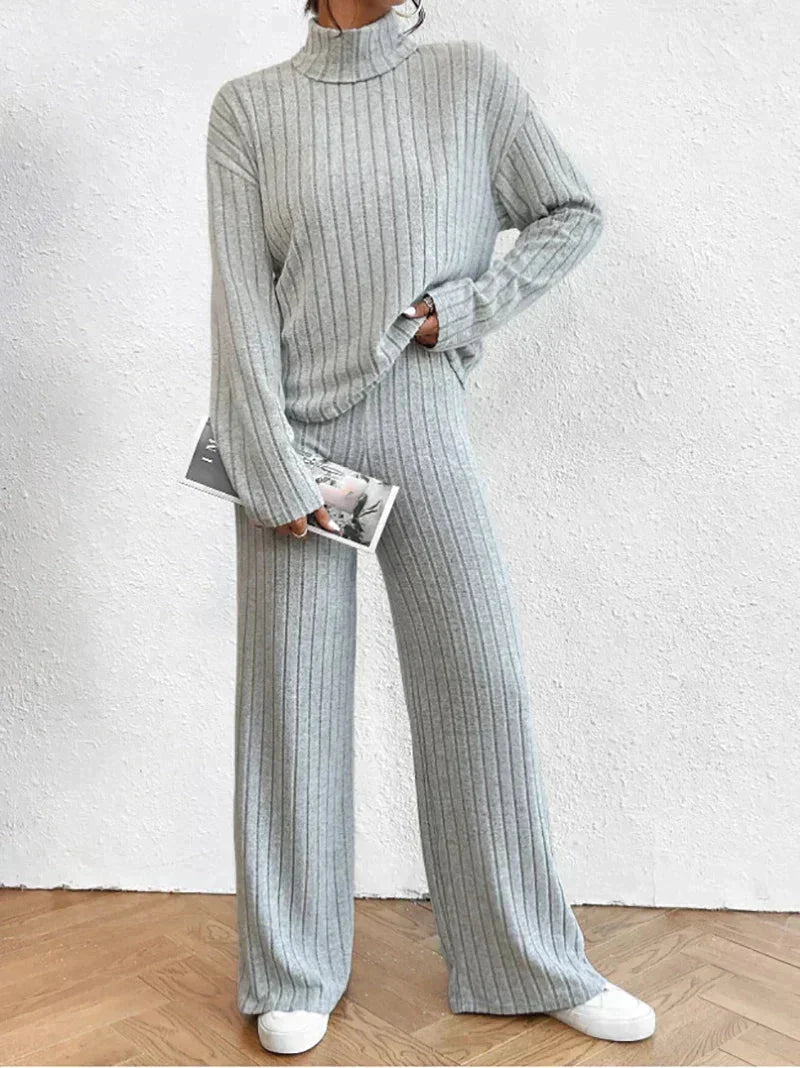Women's Two Piece Set | Stretchy Pants and Sweater for Fall and Winter 2