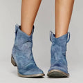 Women's Western Ankle Boots | Block Heel, Rounded Toe, Everyday Sole 0