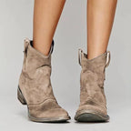 Women's Western Ankle Boots | Block Heel, Rounded Toe, Everyday Sole 1