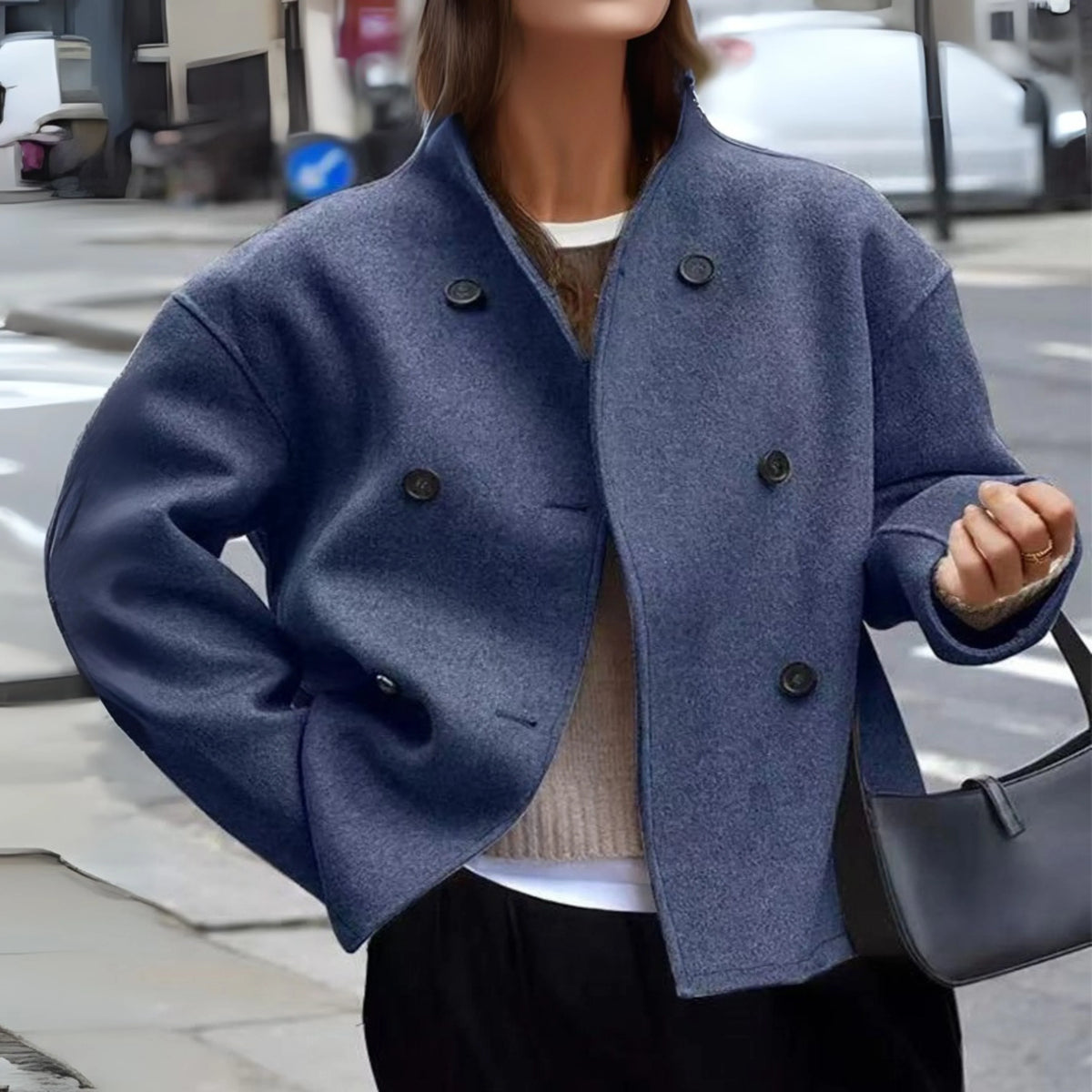 Women's Winter Coat | Cozy Long Sleeve, Stand Collar, Versatile Fit 0