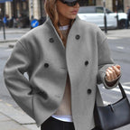 Women's Winter Coat | Cozy Long Sleeve, Stand Collar, Versatile Fit 2