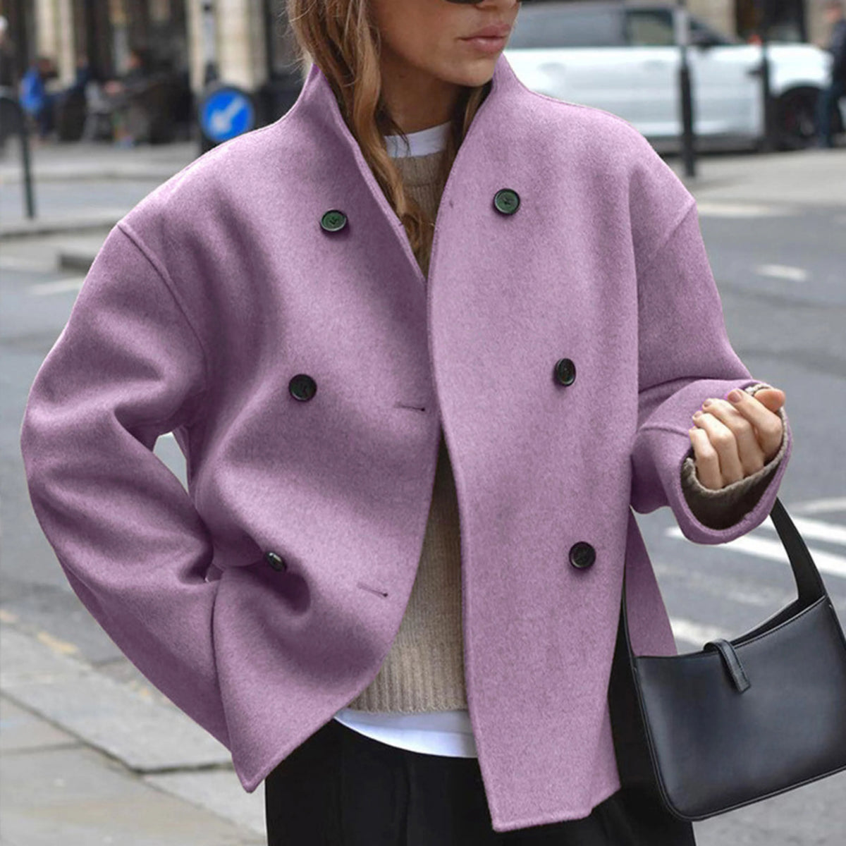 Women's Winter Coat | Cozy Long Sleeve, Stand Collar, Versatile Fit 3