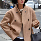 Women's Winter Coat | Cozy Long Sleeve, Stand Collar, Versatile Fit 6