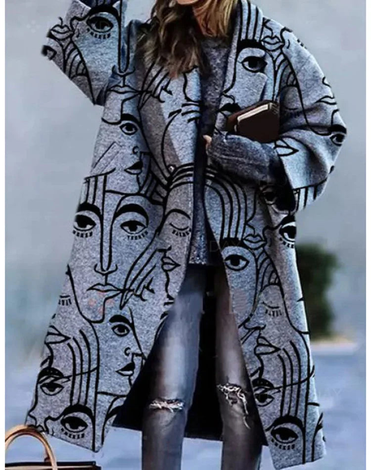 Women's Winter Coat | Soft Wool Blend, Full-Length, Lapel Collar 16