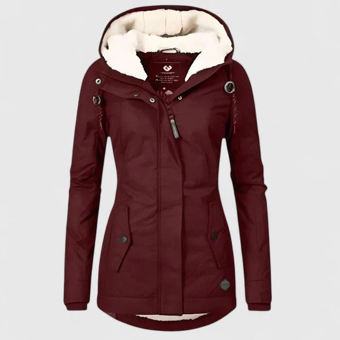 Women's Winter Coat | Waterproof, Hooded, Long Puffer Design with Cozy Lining 3