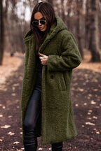 Women's Winter Coat | Wool Blend, Knee-Length, Tailored Fit, Hooded 1