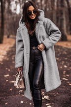 Women's Winter Coat | Wool Blend, Knee-Length, Tailored Fit, Hooded 6